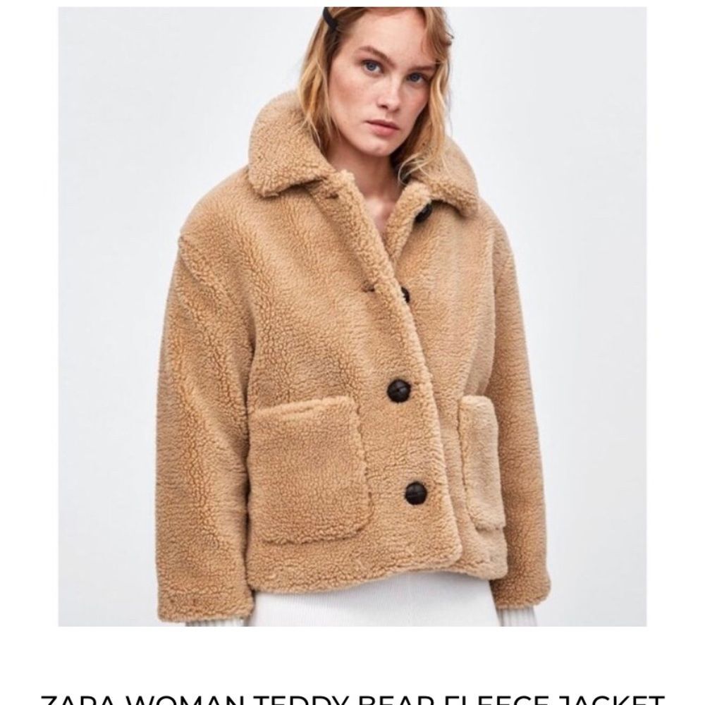 ZARA Like New Teddy Bear Jacket in XS